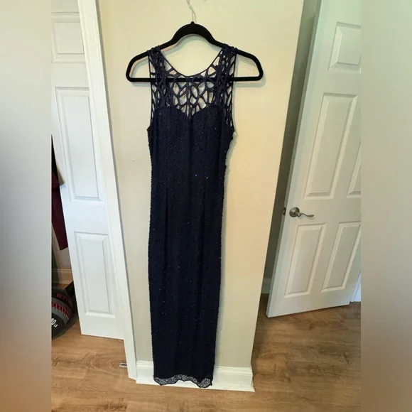Scala | Dresses | Vintage Scala Beaded Sleeveless Navy Silk Formal Caged Yoke Dress Sm | Poshmark Scala | Dresses | Vintage Scala Beaded Sleeveless Navy Silk Formal Caged Yoke Dress Sm | Poshmark